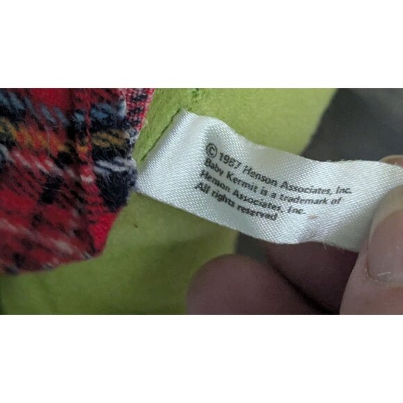 Vintage 1987 Baby Kermit Plush Set Of Two By Henson 6{ 10 " stuffed animal toy - Picture 10 of 13